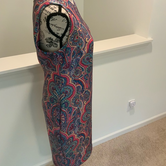 Tommy Hilfiger Multicolor Paisley Asymmetrical Dress - Picture 11 of 13
